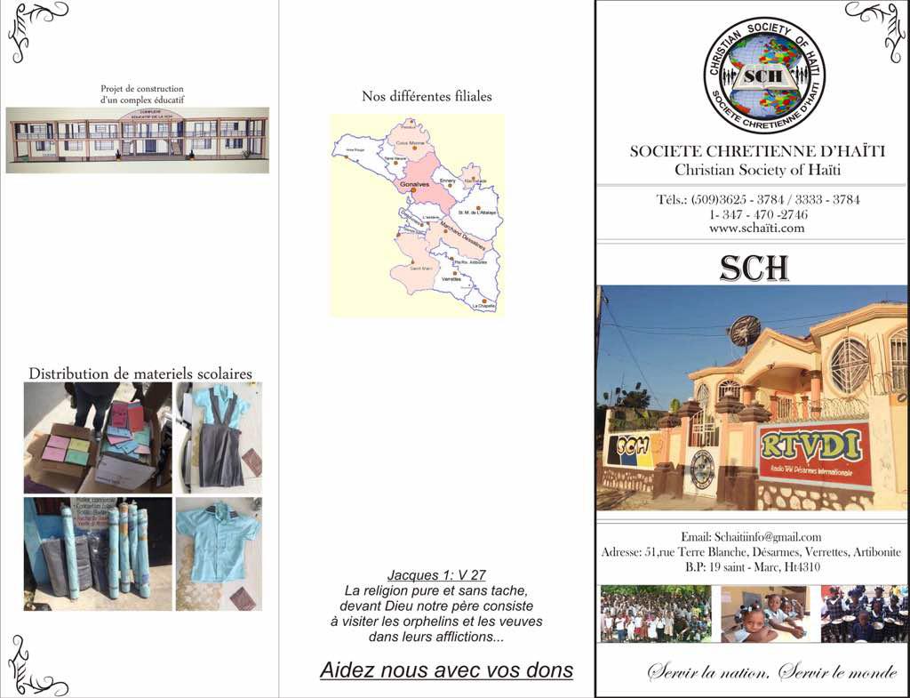 SCH tri-fold brochure